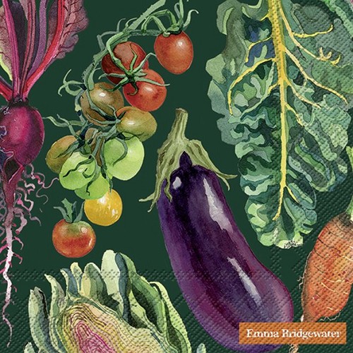 Lunch Servet Vegetable Garden Green